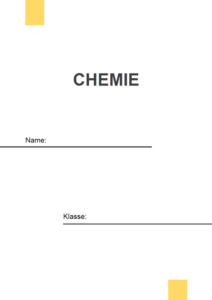 Deckblatt Chemie: Vorlagen & Muster - Deckblatt.de